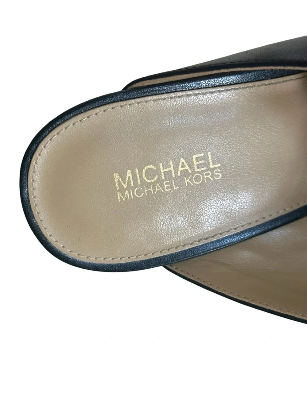 MICHAEL Michael Kors Black Leather Espadrille Wedge Sandals! Size 9.5! EUC!!